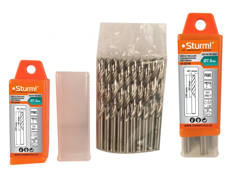 Drill bit for metal Sturm! 1055-04-7s5-ss10 |