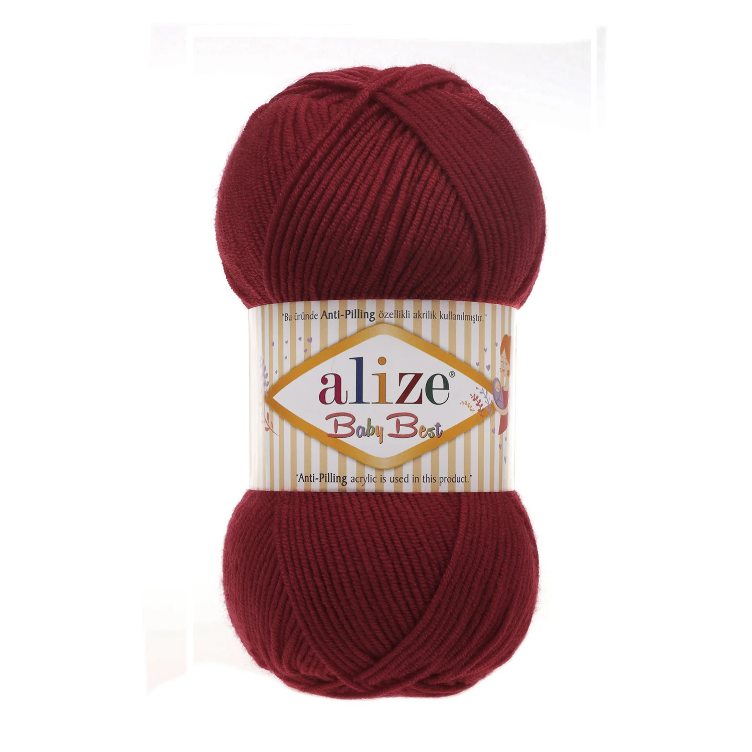 

5 Pcs High Quality Alize Baby Best Anti-Pilling 100g/Ball Bamboo Acrylic Baby Thread Yarn For Hand Knitting Baby Sweater Blanket