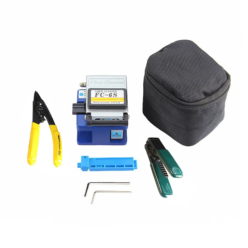 

5 In 1 FTTH Fiber Optic Tool Kit Fibra Optica Herramientas FC-6S Cleaver Miller's Plier Stripper CFS-2