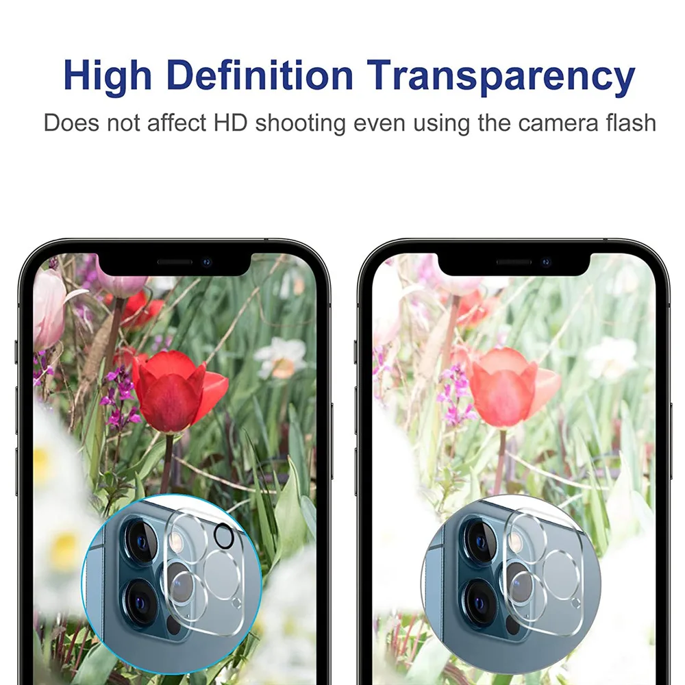 

Qosea Tempered Glass Camera Lens Protector For Apple iPhone 12 Mini iPhone 12 Pro iPhone 12 Pro Max Carema Lens Film Full Cover