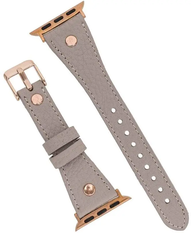 Bouletta Apple Watch Deri Kordon 38-40mm Slim RoseGold Trok ERC3 Bej | Наручные часы