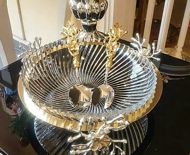 Японская роза салат фруктовая чаша столовые приборы | Дом и сад