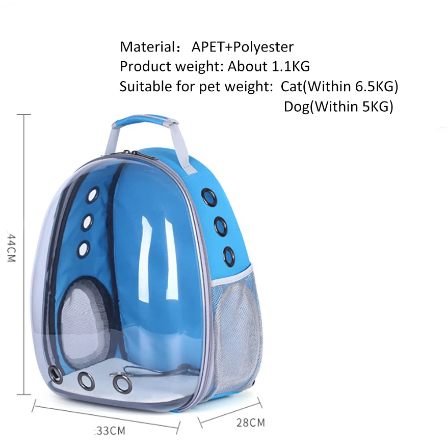 

Pet Space Capsule Outdoor Portable Backpack Transparent Panoramic Breathable