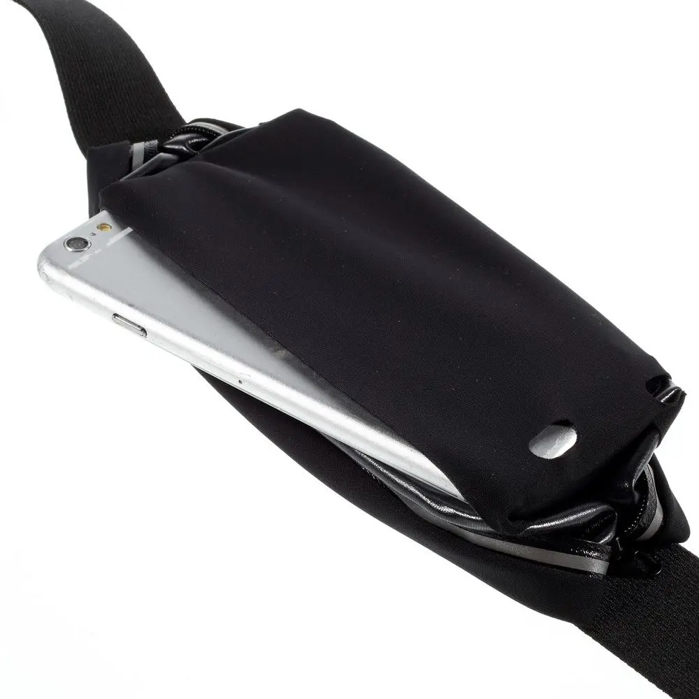 For DEXP GS150 (2019) waterproof running walking touch screen reflective fanny pack case-Black | Мобильные телефоны и