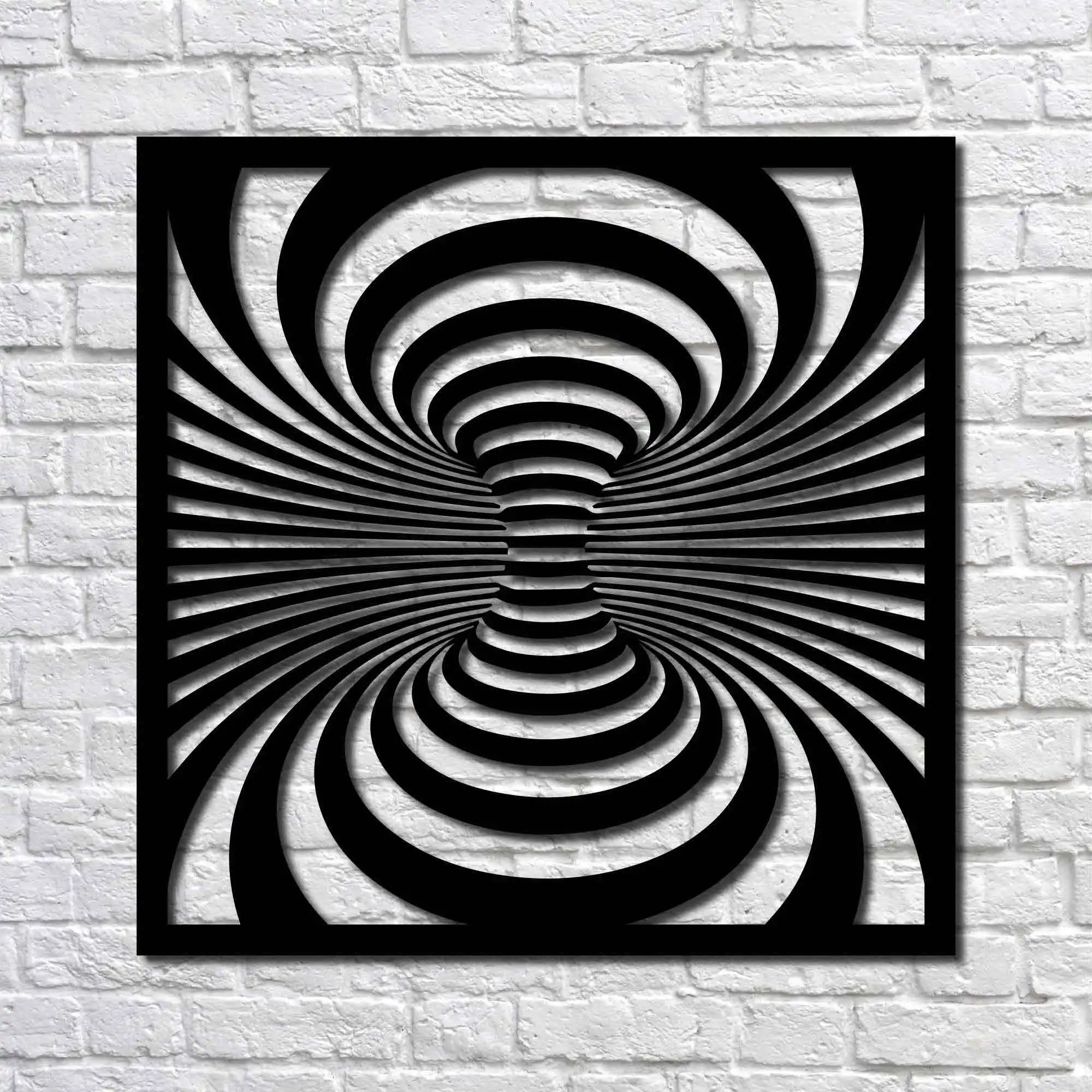 

Metal Decor Illusion 50x50 cm Wall Ornament Home Decoration Wall Decor Table