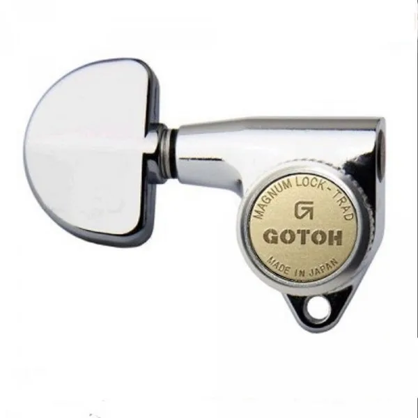 Колок одиночный GOTOH SG381-MGT-20 Long shaft локовый правый хром | Спорт и развлечения