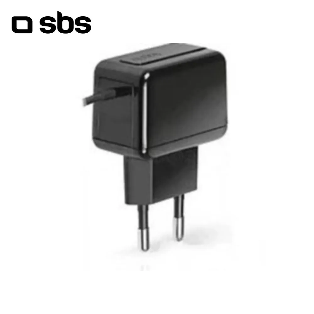 Сетевое зарядное устройство SBS с кабелем microUSB 1А черный (TE | Мобильные телефоны и