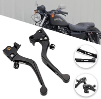 2pcs motorcycle scooter clutch lever electrical for harley sportster xl xr 883 1200 48 2004 2015