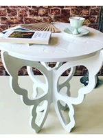 decorative wood butterfly coffee table white living room coffee dining ottoman office side laptop round home furniture accessory free shipping