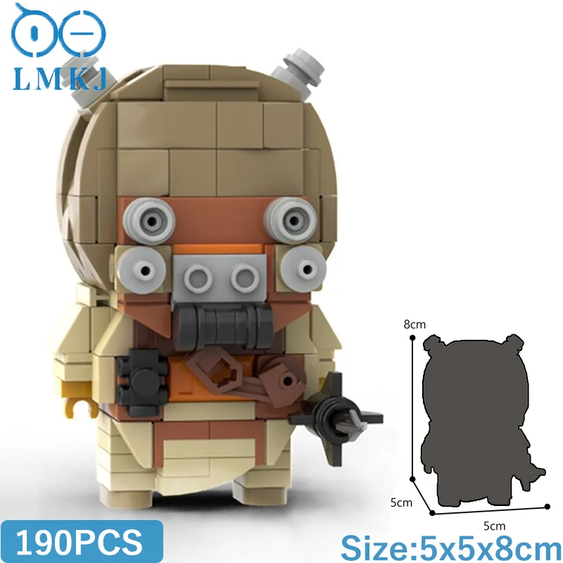 

MOC Movie Star Plan Brickheadz Tuskened Sand People Figures Model Building Blocks DIY Bricks Educational Toys For Children Gifts