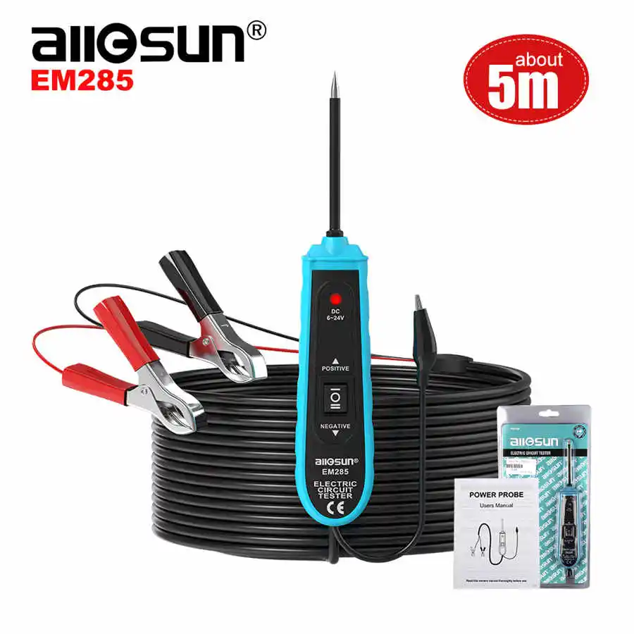 

All-Sun EM285 Автомобильный Электрический тестер цепи автомобильные инструменты 6-24 В постоянного тока