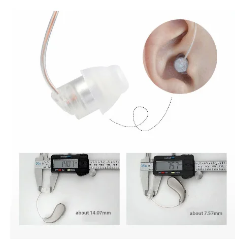 Аппарат слуховой тяжелой потери перезаряжаемый Невидимый BTE ушной аппарат