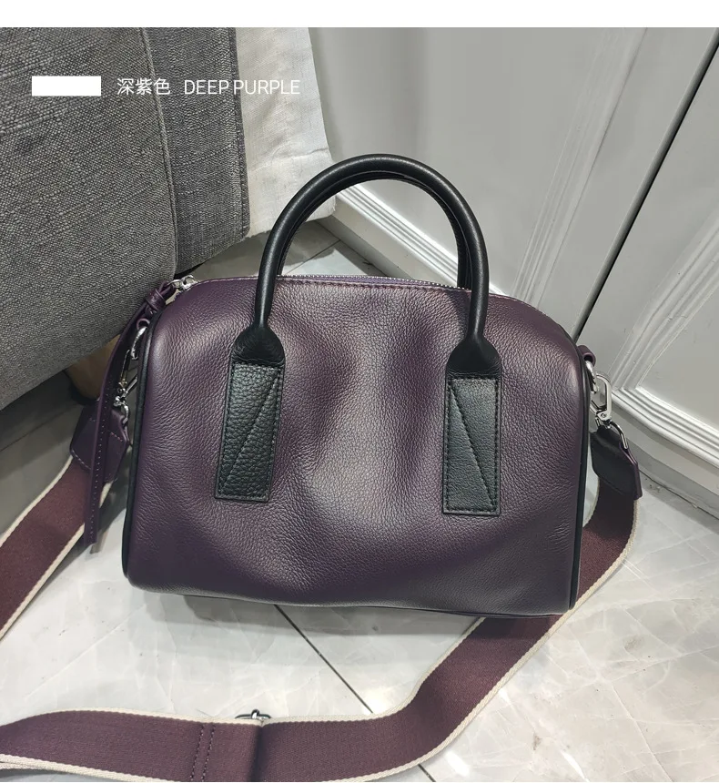 

Women Chain Real Leather Small Cross body Bags For Ladies Small Shoulder Simple Special Lock Design Female Travel Handbags