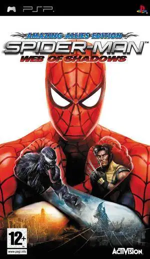 Видеоигра Spider-Man (Человек-Паук): Web of Shadows (PSP) USED Б/У | Электроника