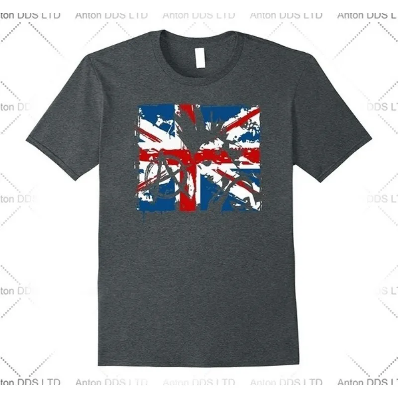 

Popular men's clothing UK Flag Anhy Symbol er In 80's Retro Men's Cotton T-shirt
