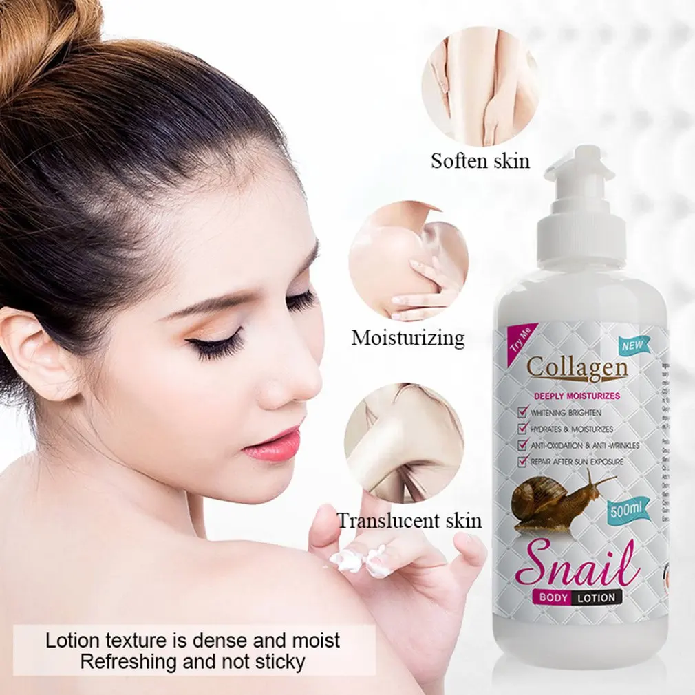

PM6919 Portable Snail Body Lotion Moisturizing Skin Care Brightening And Hydrating Snail Body Lotion