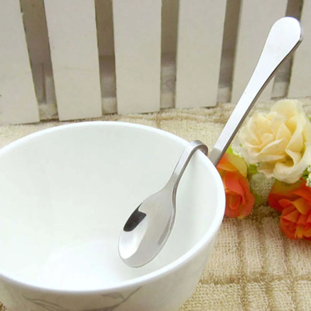 Симпатичные уникальный изогнутый подвесной чайная кофейная ложка напиток