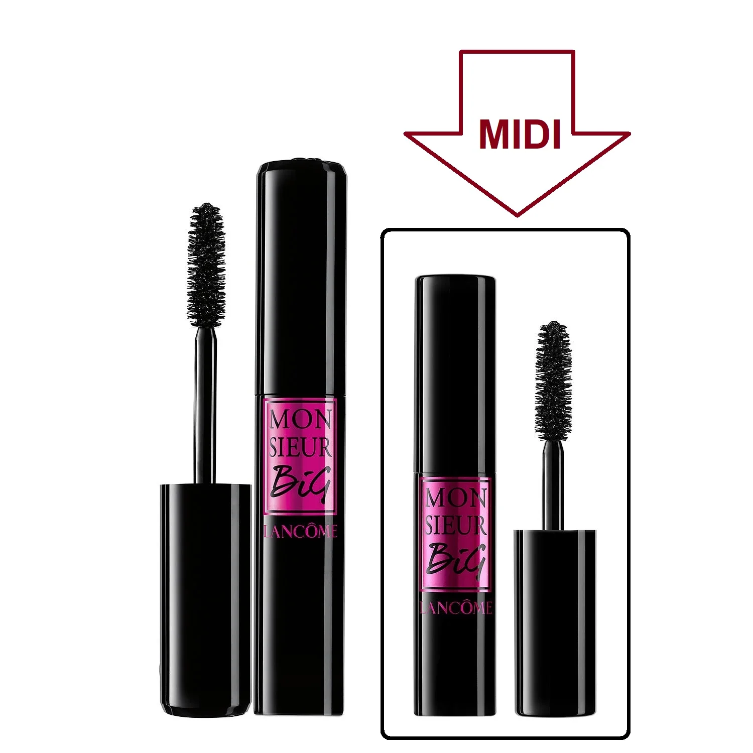

Monsieur Big Midi Black Mascara Eyes Makeup Eyelashes Make Up Eyebrow Lash Cosmetics Long Extensions Best Volume Lengthening Curling Lifting Dry Thick Eyelashes 4d Mascara Bambi Hooded Smokey Almond Fox Natural Looks