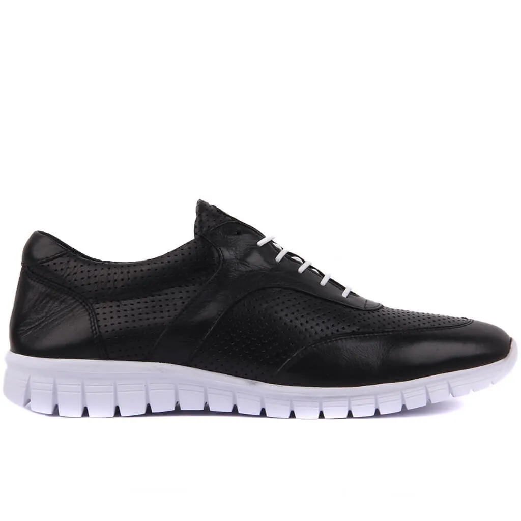 Sail-Lakers черная кожаная мужская повседневная обувь | Обувь