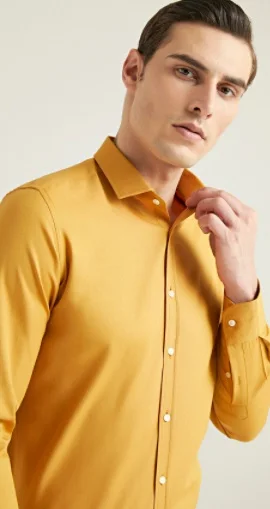 

Mens Shirt Slim fit Long Sleeve Shirts For Men Made in Turkey
