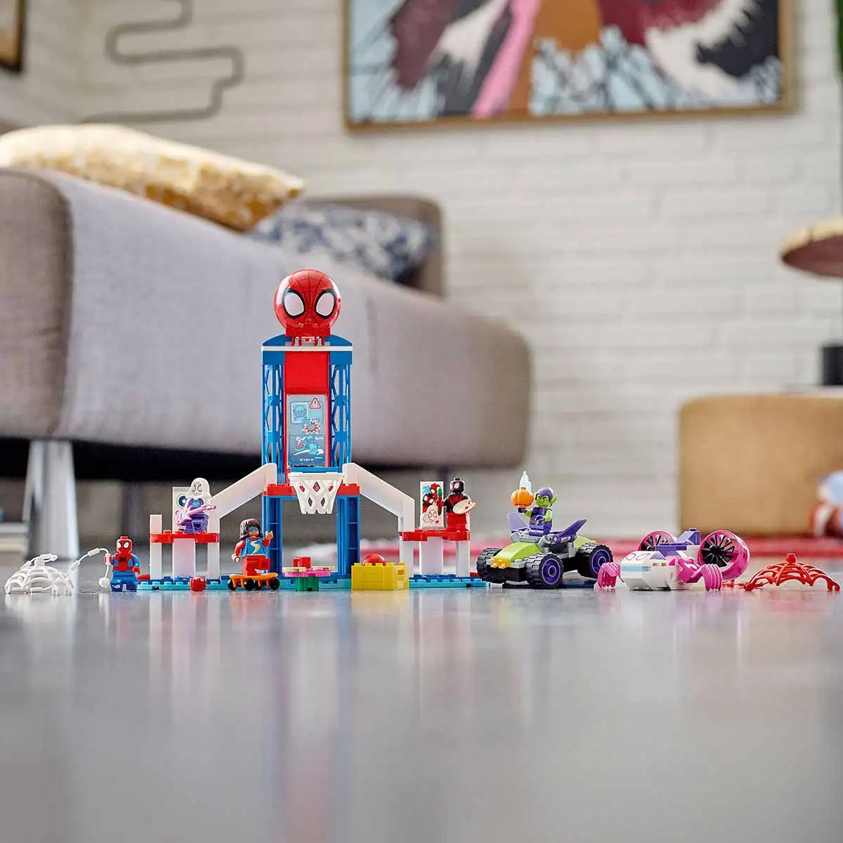 LEGO Спайдермен и удивительные друзья Человек-паук сетевой центр 10784 игрушка для