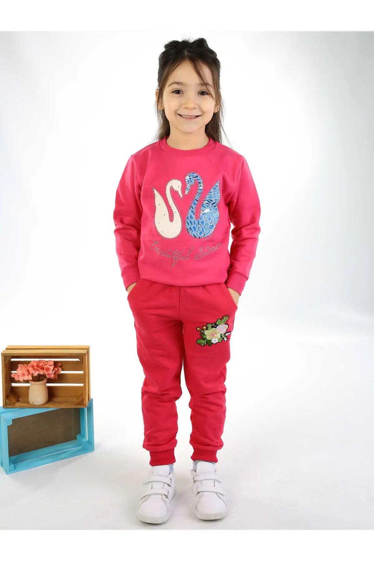 Фуксия сезонная Детская толстовка для девочек|Толстовки и кофты| |