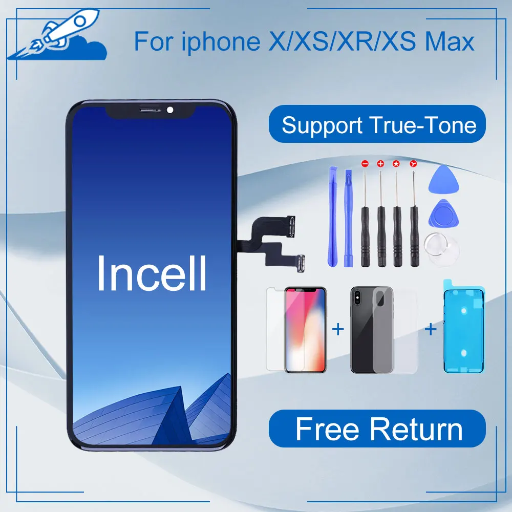 Сменный сенсорный ЖК экран Elekworld для iPhone X XS XR Max TFF|Экраны мобильных телефонов| |