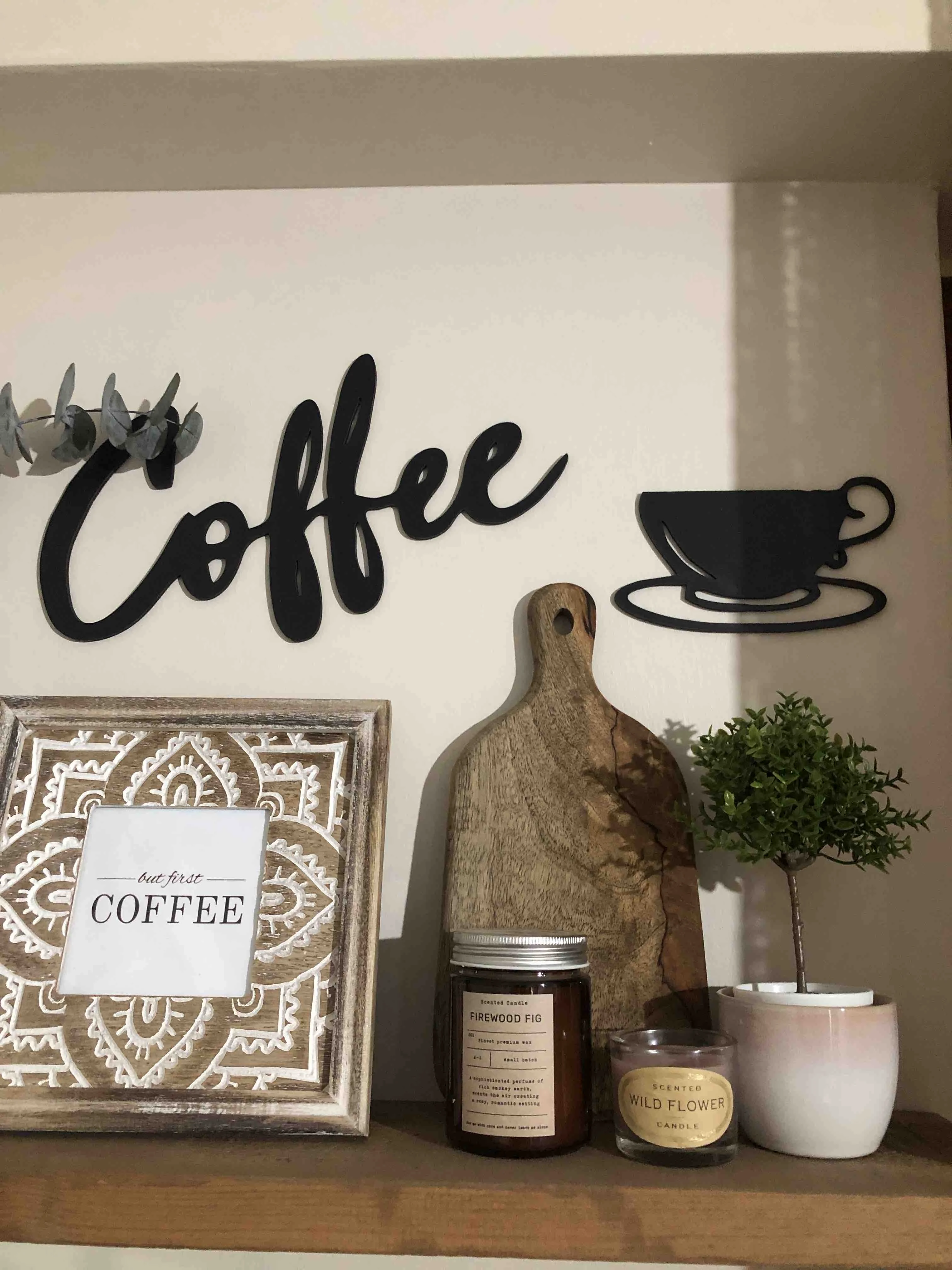 hıgh qualıty coffee tıme wooden modern coffee wall decoration frame for kitchen decor home appliances free global shipping