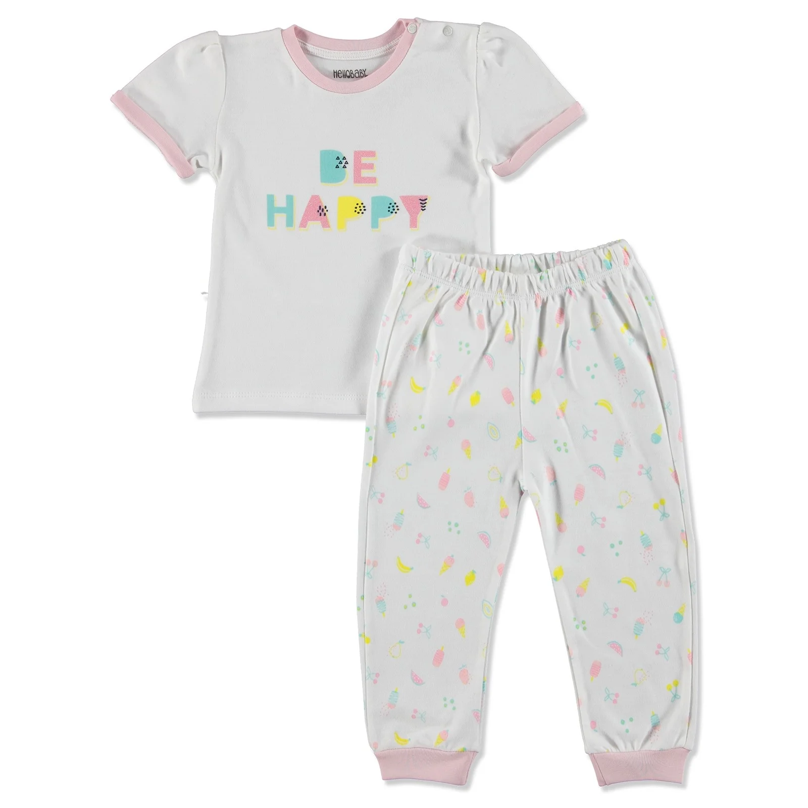 Ebebek HelloBaby/летний детский пижамный комплект с рисунком сладких фруктов| |