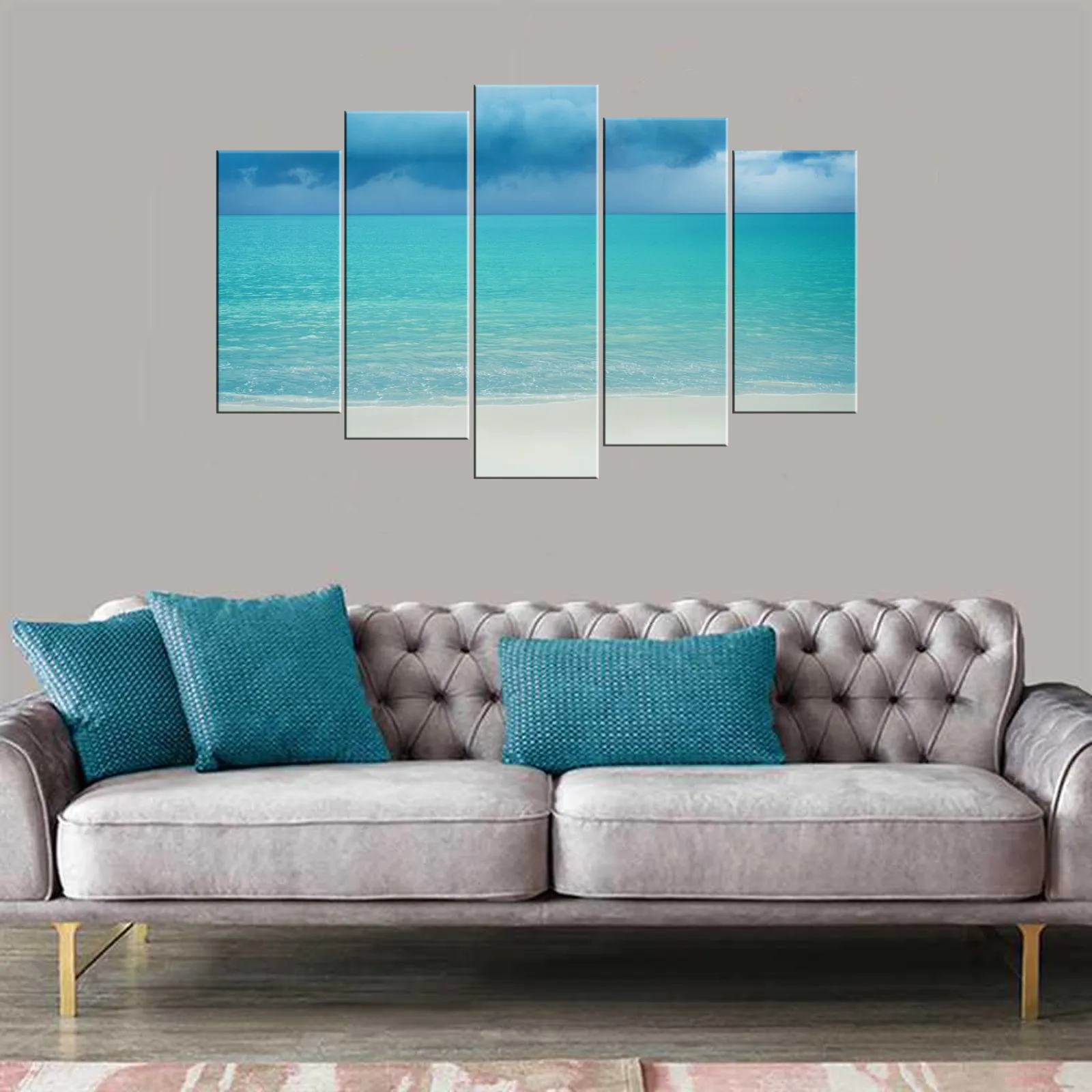 

SEA AND BLUE-5 PIECE PICTURE of MDF TABLE