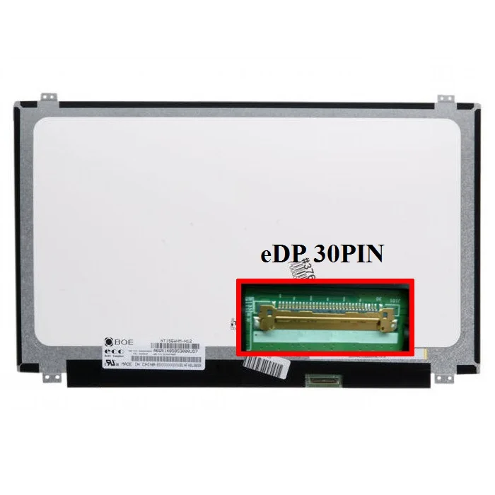 Матрица 15.6&quot 1366x768 LED 30 pins EDP SLIM уши вверх/вниз Матовая P/N: NT156WHM-N12 N156BGE | Компьютеры и