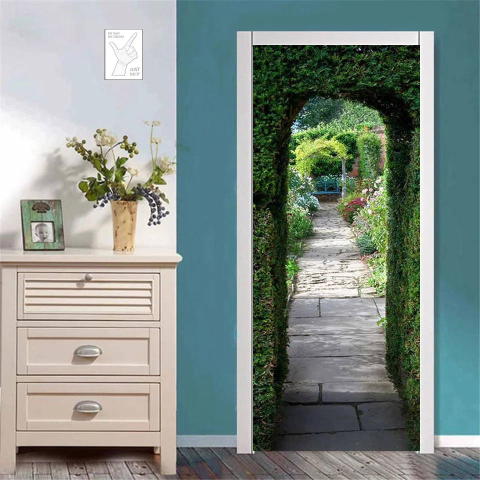 Венок арка 3D дверные обои самоклеящийся постер виниловый Фотофон украшение