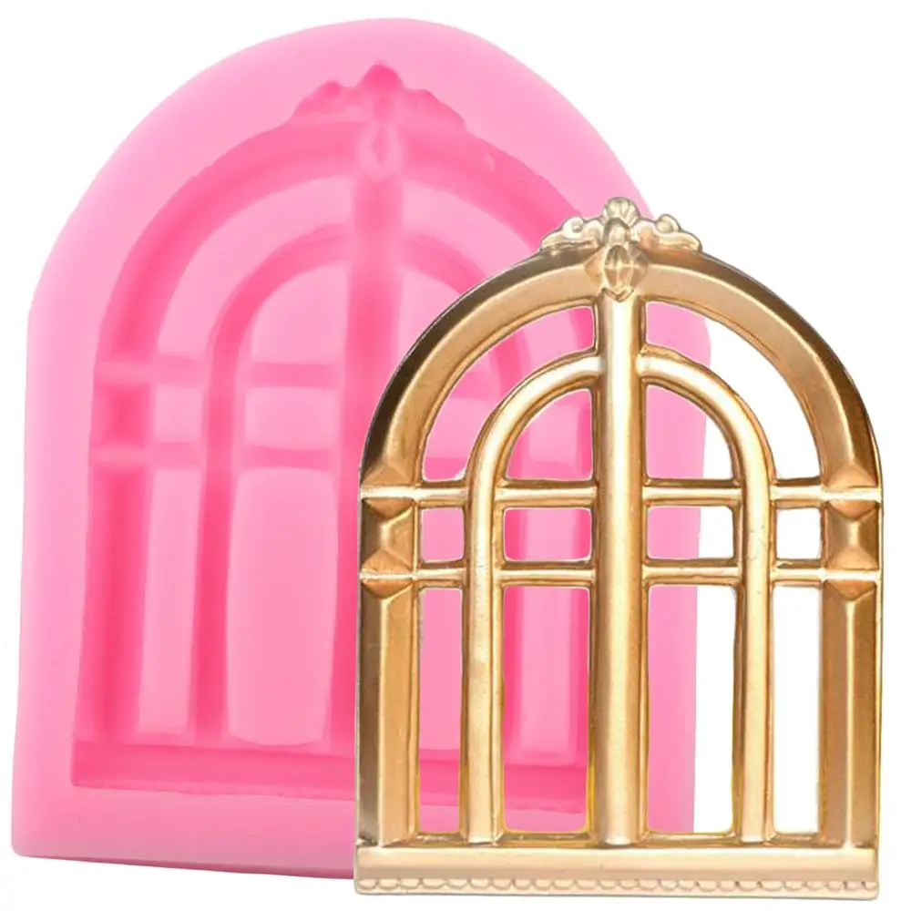 

3D силиконовая форма для окон торта, инструменты для украшения тортов, форма для кексов, топперов, помадки, форма «сделай сам» для конфет, смо...