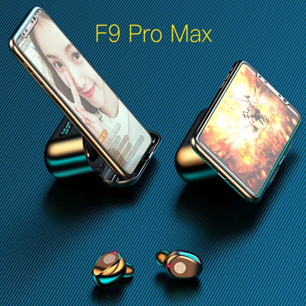 F9 Pro Max M12 1500 2000 mAh Наушники Беспроводные Новые TWS Bluetooth для Android iphone True Wireless BT V5.0 |