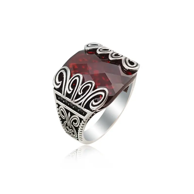 925 Silver Tribal Ottoman Ring for English Men Ring