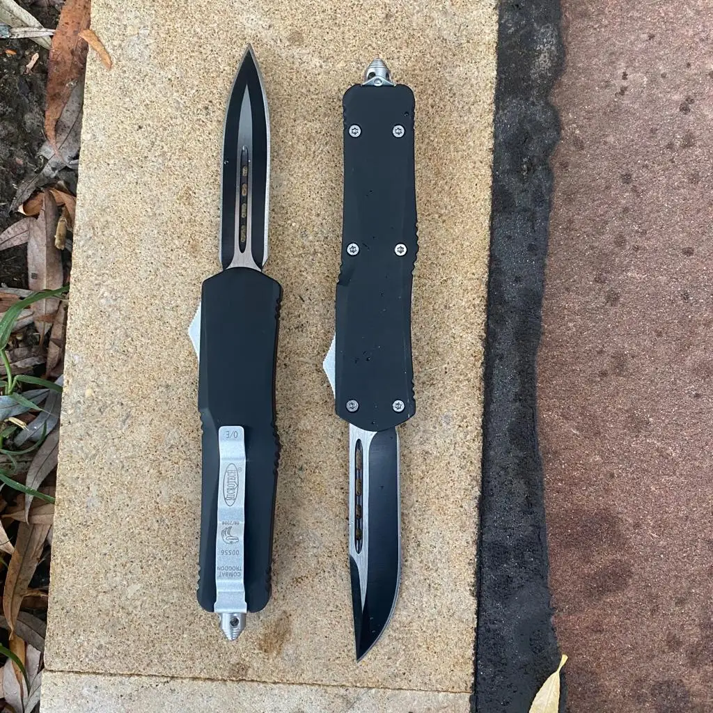 Нож автоматический microtech реплика люкс качество фронтально-выкидной нож в черном