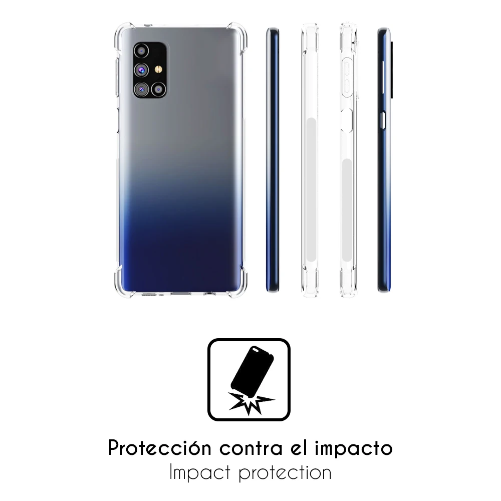 Силиконовый противоударный гелевый Чехол из ТПУ с укрепленным уголком для Samsung