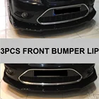Для Ford Focus 2 MK2 комплект для переднего бампера, кузова, спойлер, сплиттер, диффузор для губ, 3 шт., высококачественный АБС-пластик, профессиональный универсальный