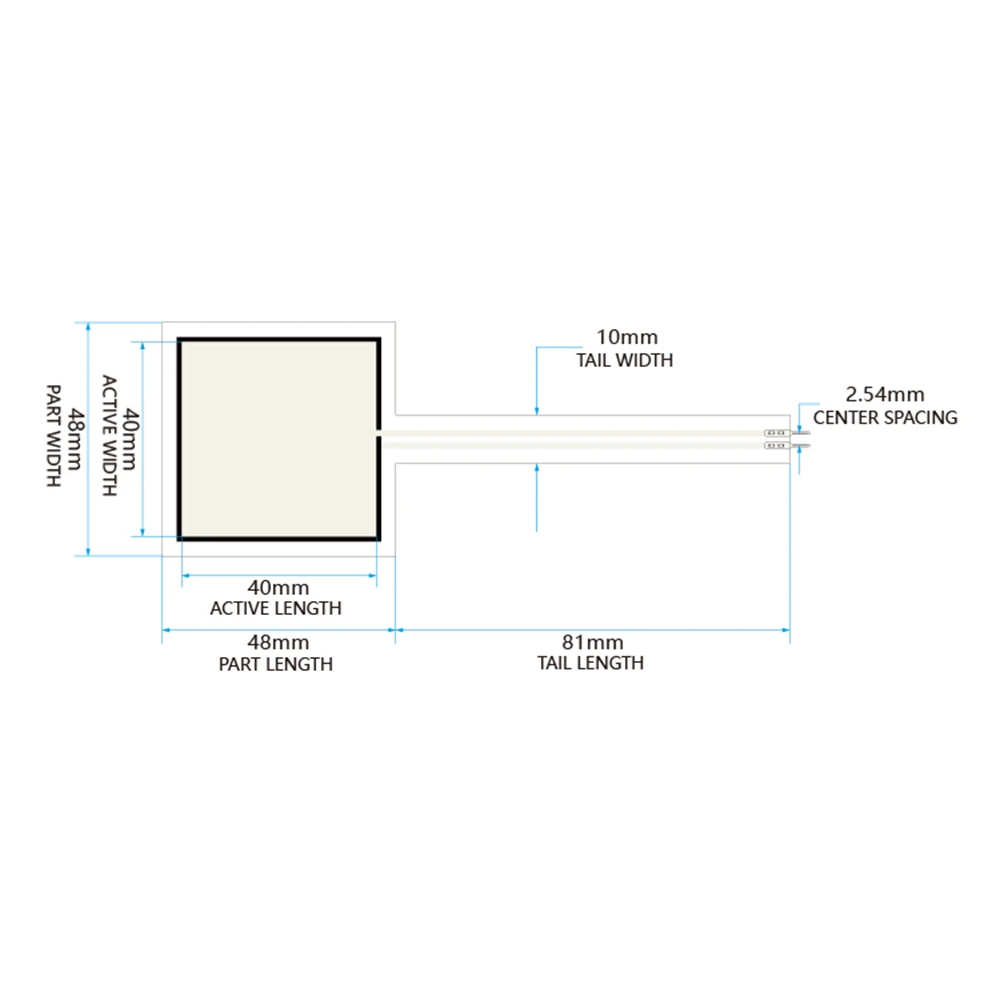Taidacent Flexible Resistance Sensor Theory and Pressure Flexiforce Flat Diaphragm Custom |