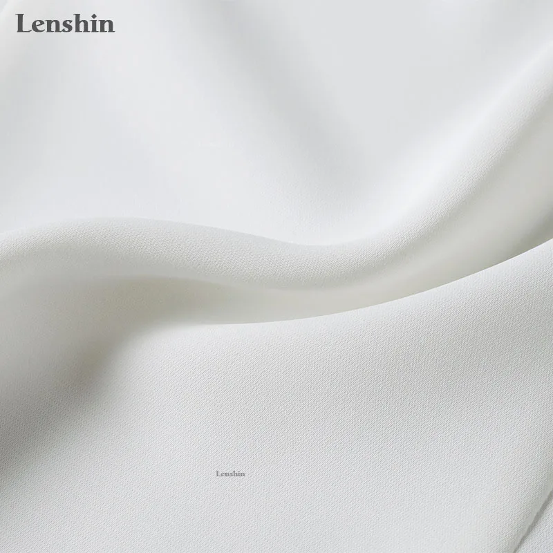 Новый тканевый высококачественный гладкий и мягкий рубашка Lenshin с оборками для