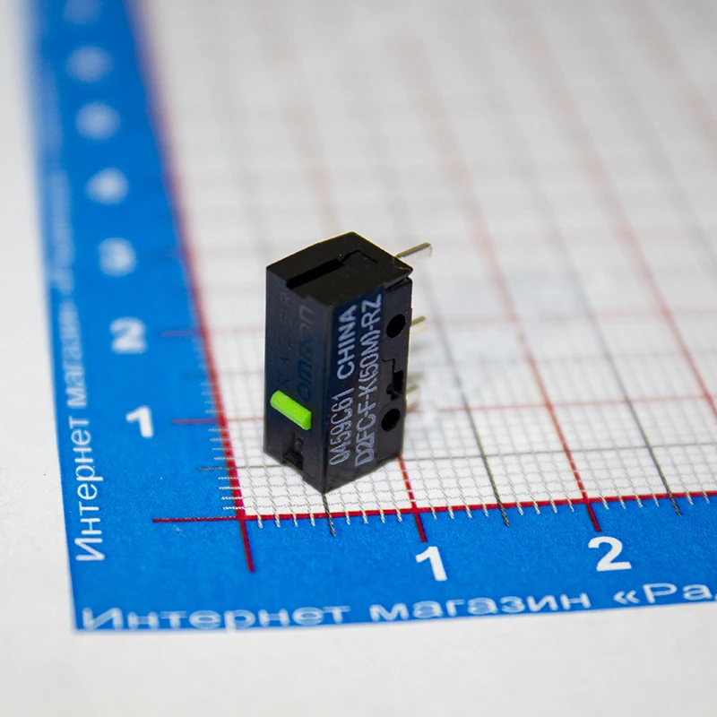 OMRON D2FC F K 50M RZ микропереключатель (зеленый) для мышек оригинал RAZER China 2521|Аксессуары