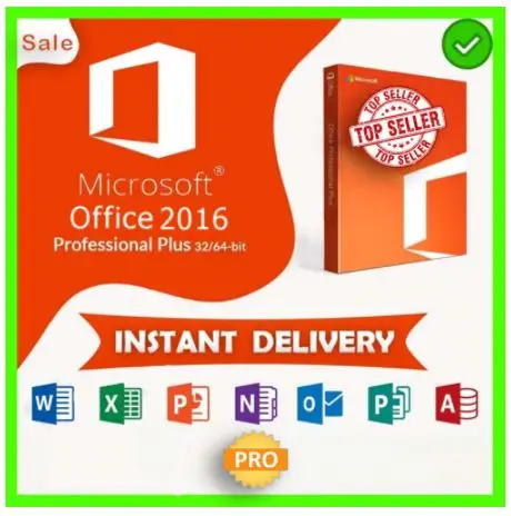 

Bureau Office 2016 Pro Plus - cl de vente au dtail - 1 utilisateur par cl - Multilangue - livraison gratuite
