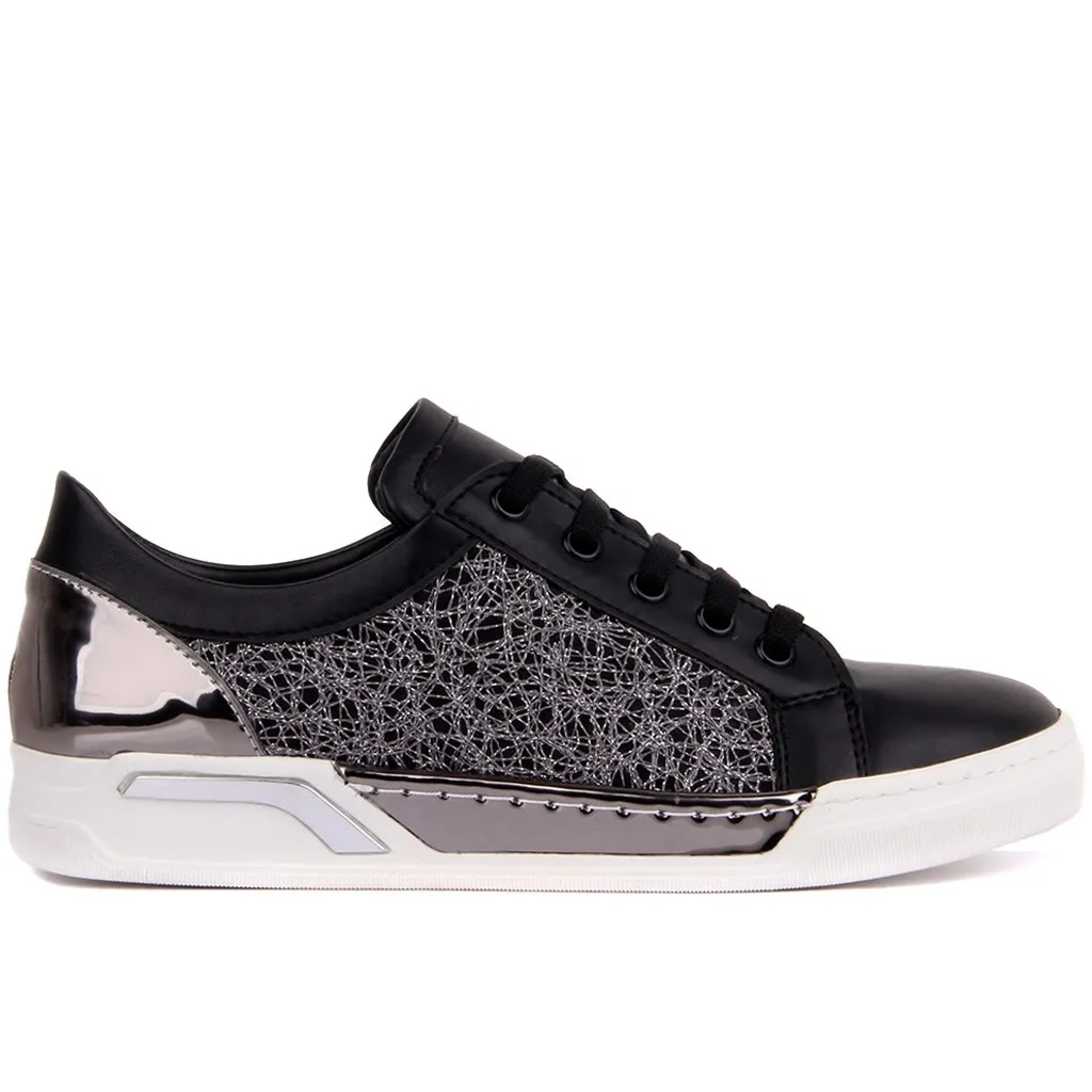 Moxee Черная Женская повседневная обувь на шнуровке|Обувь без каблука| |