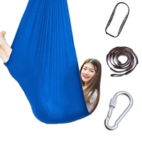 yoga hammock fabric flying swing bed anti gravity trapeze inversion aerial traction touch device hang buckle swing for children