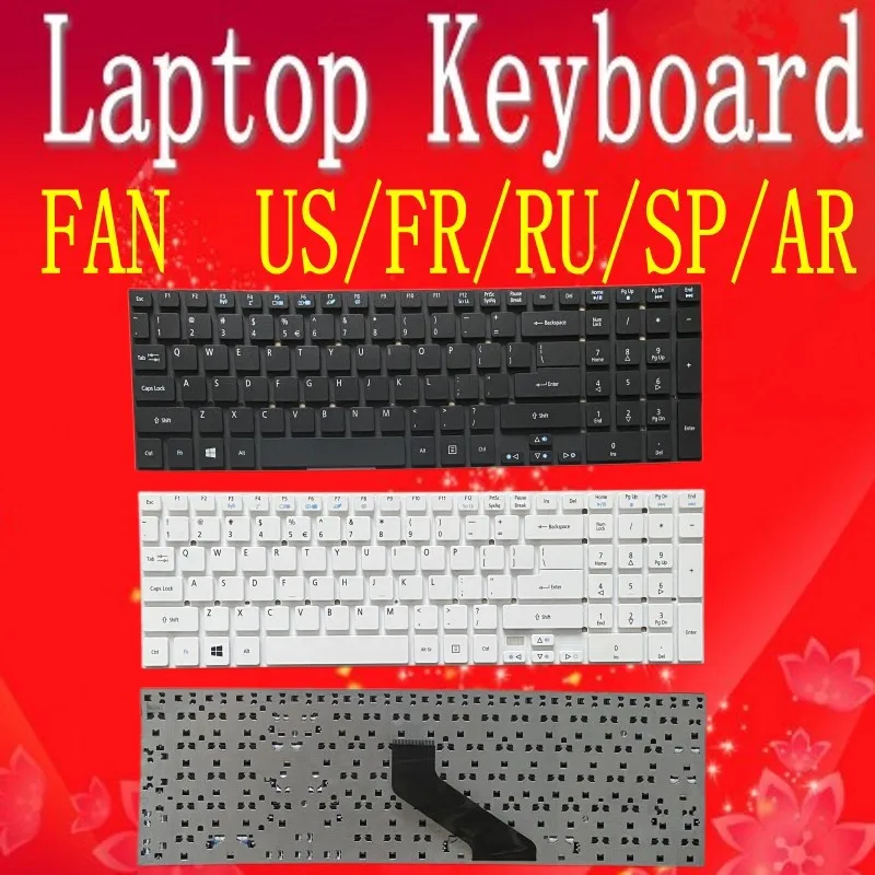 

for Acer Aspire 5830 5755 5830T V3-551 V3-771G 5755G V3-571 E5-511 E5-521G E5-571 ES1-512 ES1-711 keyboard laptop notebook