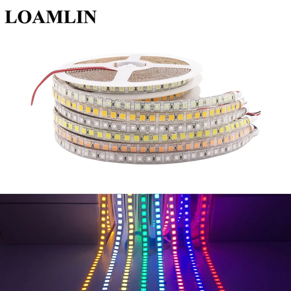Супер яркая светодиодная лента SMD5054 водонепроницаемая гибкая ленточная лампа DC12V