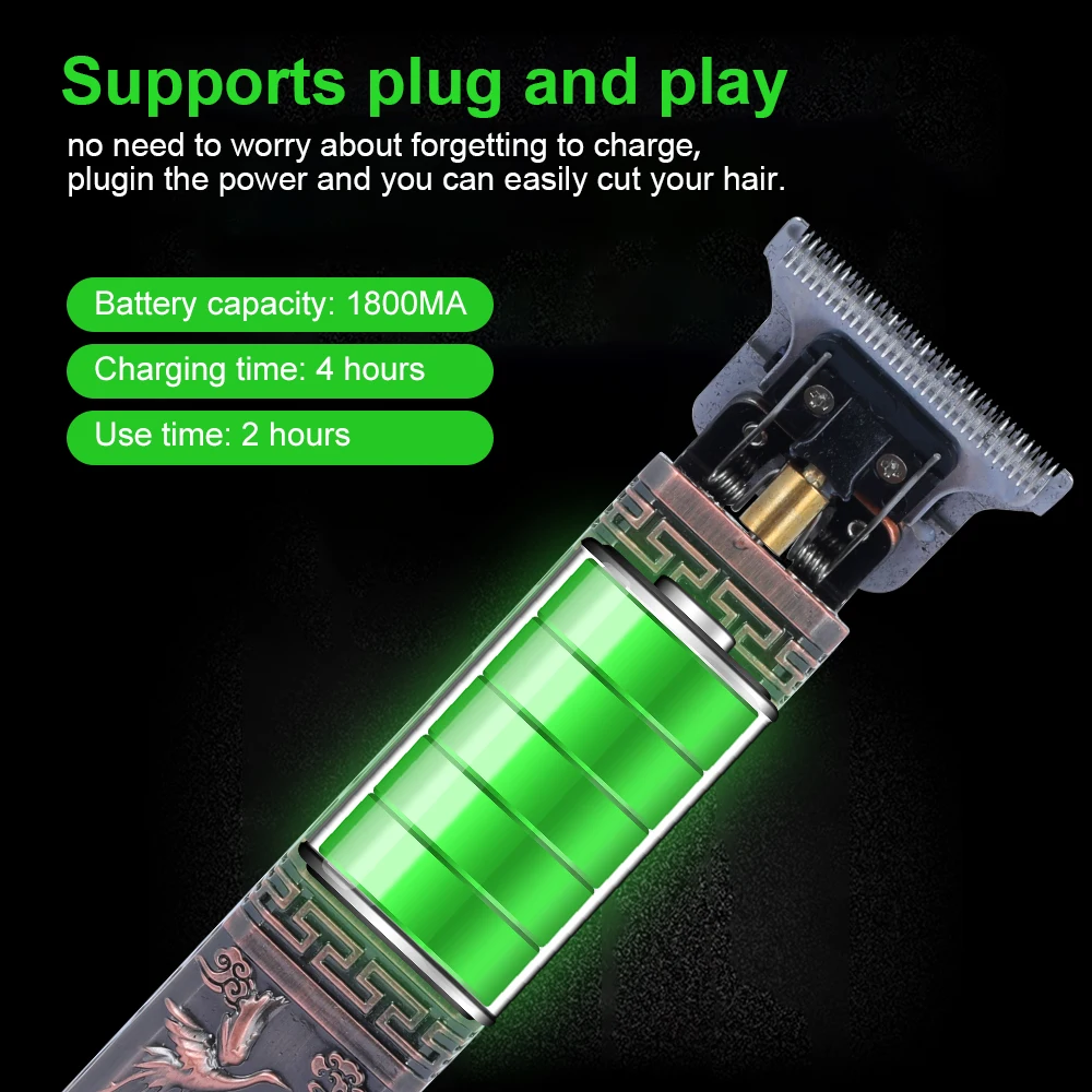 Профессиональные ножницы для стрижки USB Перезаряжаемые машинка волос в Opera