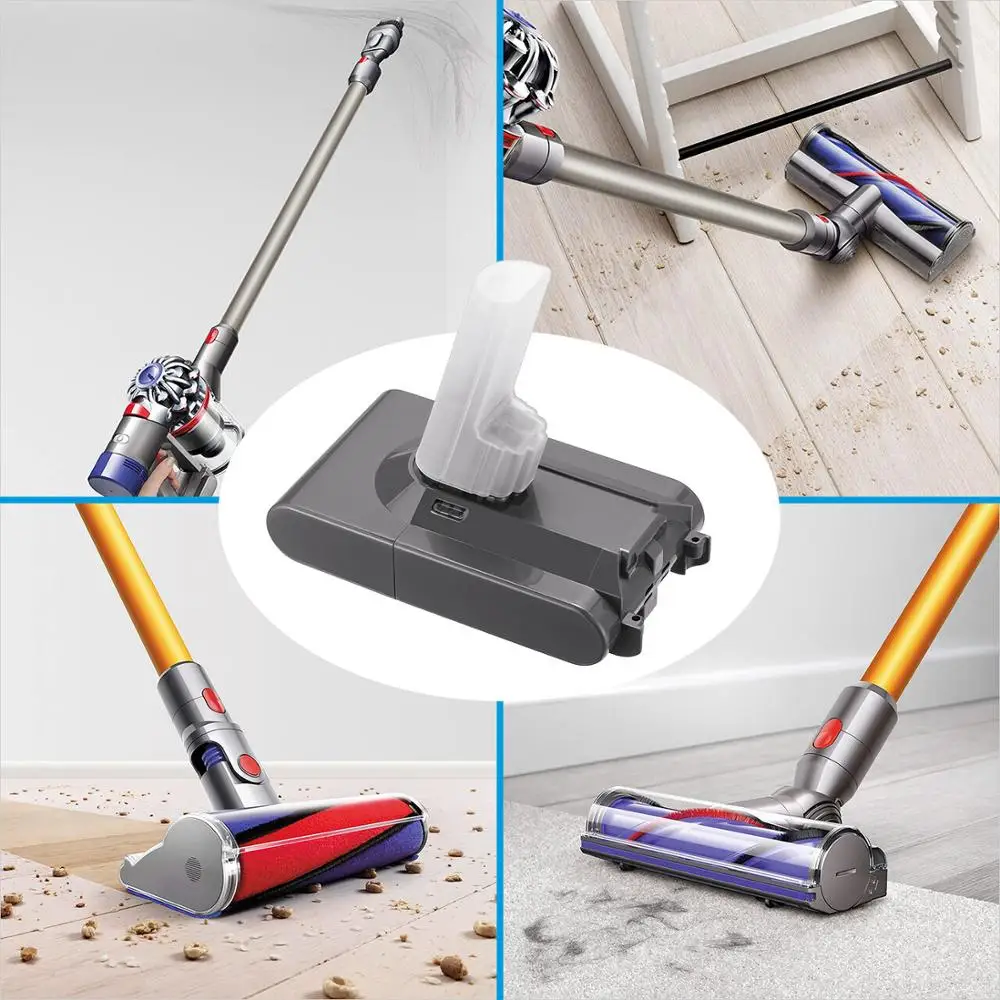 

4000mAh 21.6V Battery For Dyson V8 Battery Animal Absolute Fluffy Li-ion Handheld Vacuum Cleaner Rechargeable Battery