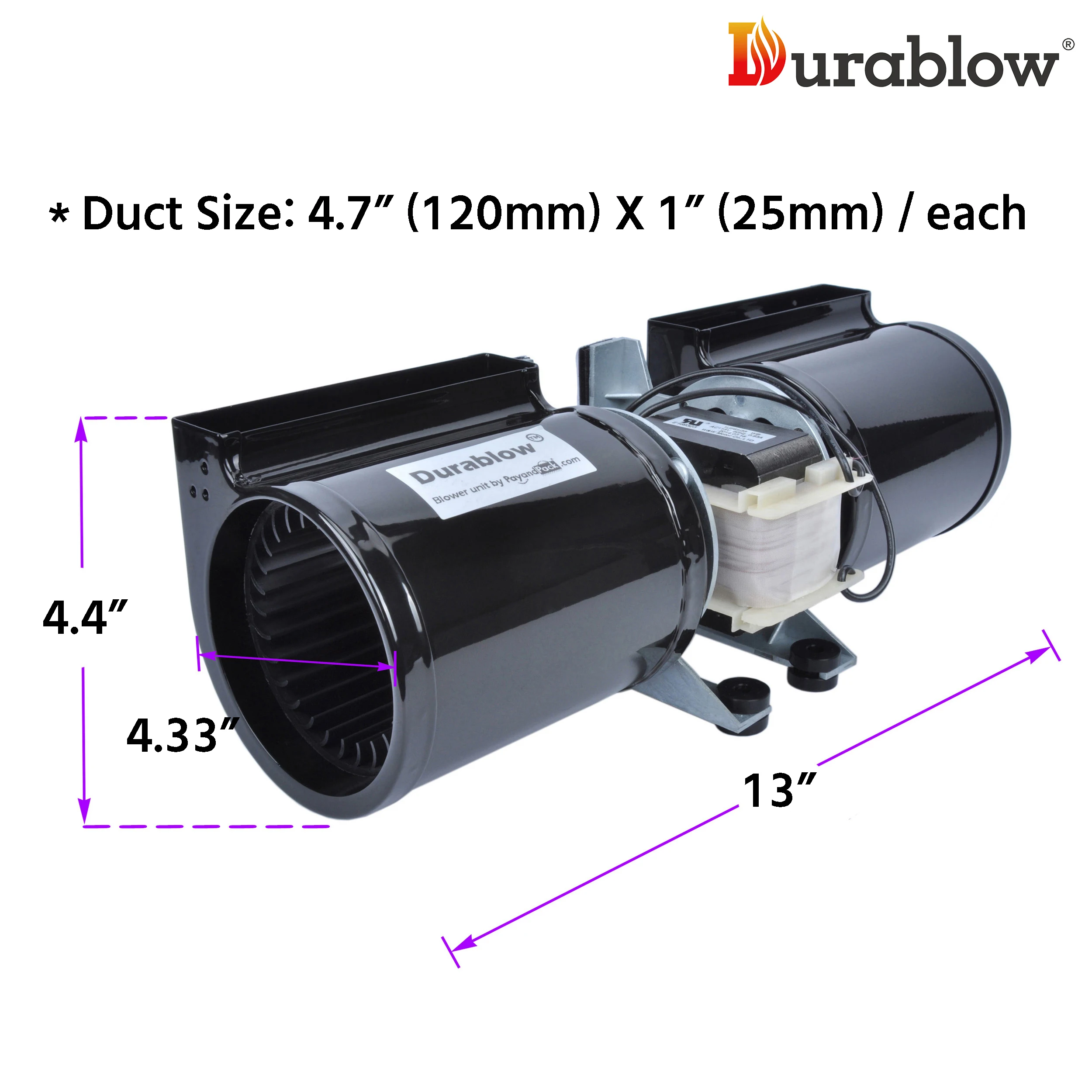 Durablow GFK-160 воздуходувка для камина полный комплект Lennox превосходного теплового N