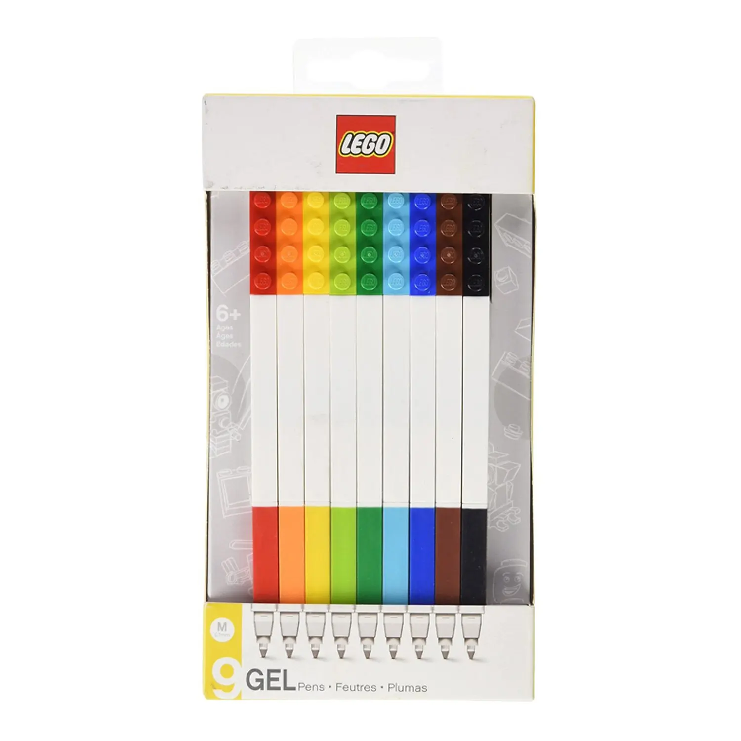 Набор ручек LEGO гелевых 9цветов 51482 |